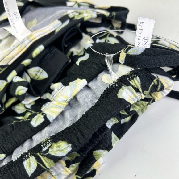 NEW Flora Nikrooz Ladies 2 Piece Pajamas PJs Set Women's Size XXL Black Floral - Picture 7 of 7